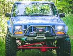 Manta Ray Front Winch Bumper with Pre Runner Hoop for Jeep XJ/MJ