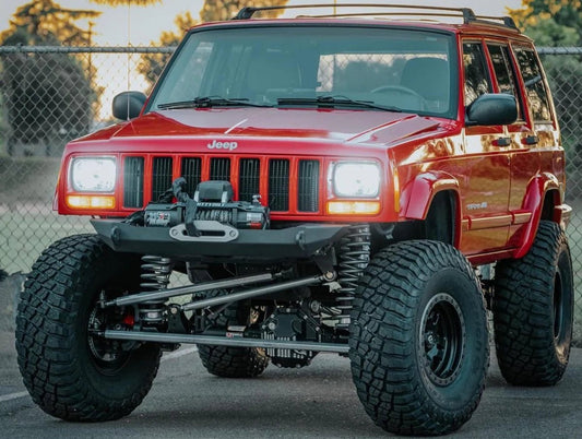Unleash Your Off-Road Potential with the STUMP WINCH BUMPER for Jeep Cherokee XJ & Comanche MJ (1984-2001) - DirtBound Offroad