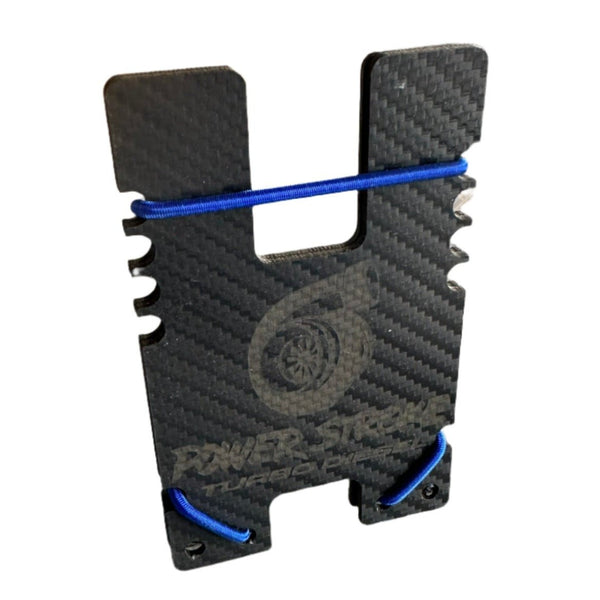 Handcrafted Carbon Fiber Wallet with Power Stroke Turbo Diesel Design - DirtBound Offroad