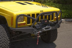 Extreme Front Winch Bumper with Grille Guard Hoop for Jeep XJ/MJ