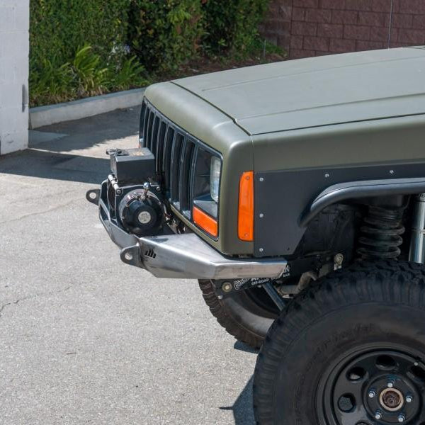 Manta Ray Front Winch Bumper | No Hoop | Jeep XJ/MJ - DirtBound Offroad