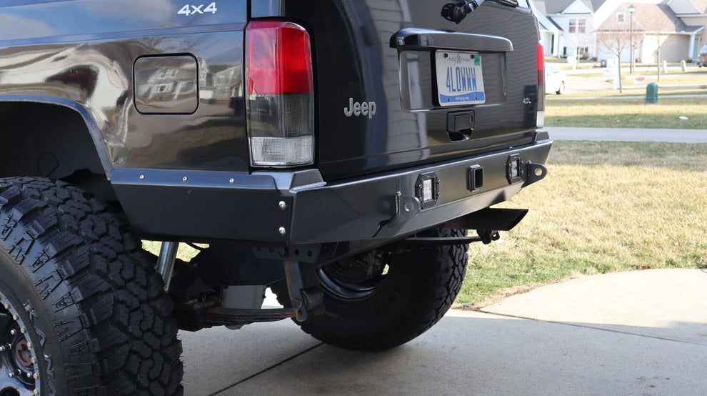 Rock Bruiser Rear Bumper | Cut-n-Fold | Jeep Cherokee XJ - DirtBound ...