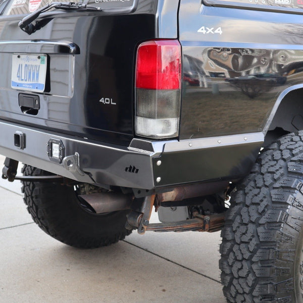 Rock Bruiser Rear Bumper | Cut-n-Fold | Jeep Cherokee XJ - DirtBound Offroad