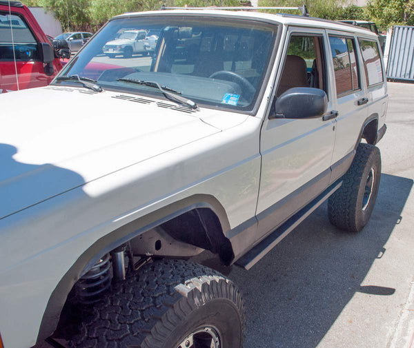 Rock Sliders for XJs with Frame Plating - Weld On | Jeep Cherokee XJ 84-01 - DirtBound Offroad